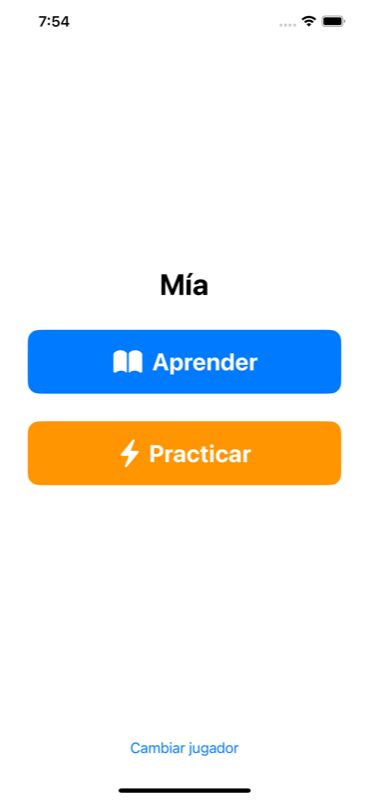Elegí el modo Aprender o Practicar